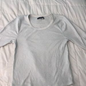 Half length t-shirt, ribbed